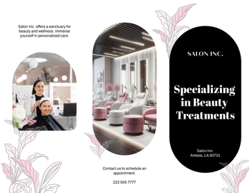 Free Salon Treatment Brochure Template to Edit Online