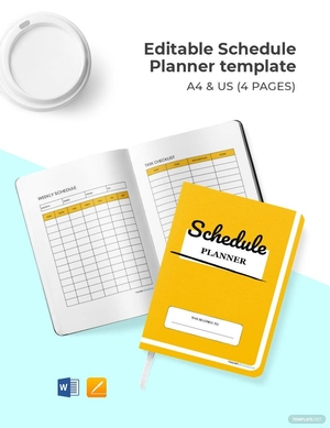 Editable Schedule Planner Template