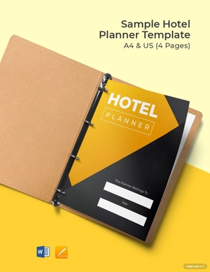 Sample Hotel Planner Template