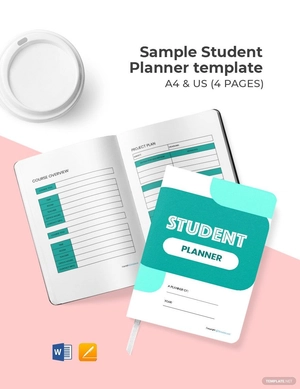 Sample Student Planner Template