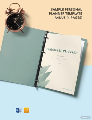 Sample Personal Planner Template
