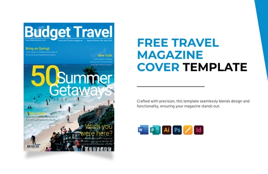 Travel Magazine Cover Template