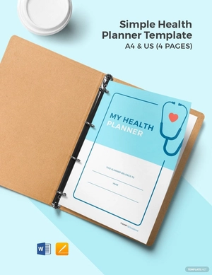 Simple Health Planner Template