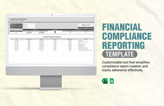 Financial Compliance Reporting Template