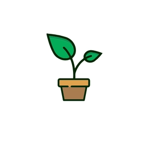 Free Flat Plant Icon to Edit Online