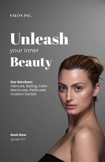 Free Salon Advertising Poster Template to Edit Online