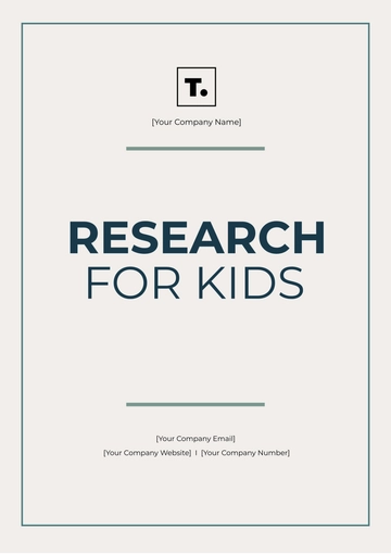 Free Research Template for Kids to Edit Online