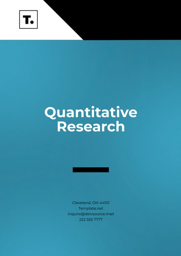 Free Quantitative Research Template to Edit Online | Template.net
