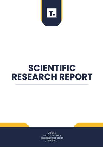 Free Scientific Research Report Template to Edit Online