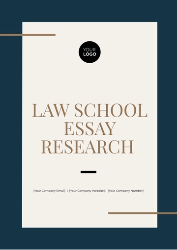 Free Law School Essay Research Template to Edit Online