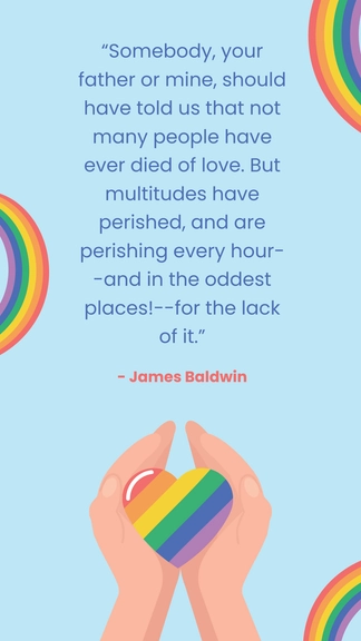 Free Pride Month Quotes for Instagram Template to Edit Online