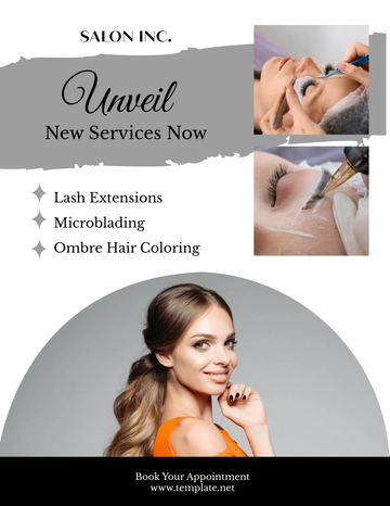 Free Salon New Arrivals Flyer Template to Edit Online