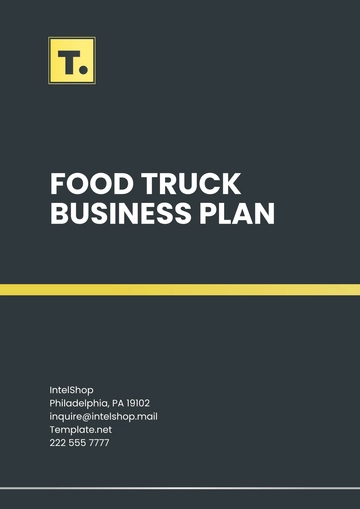 Free Food Truck Business Plan Template to Edit Online