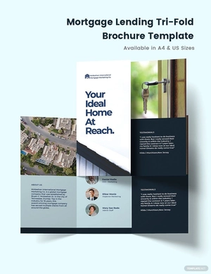 Mortgage Lending Tri-Fold Brochure Template