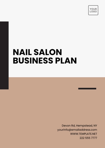 Free Nail Salon Business Plan Template to Edit Online