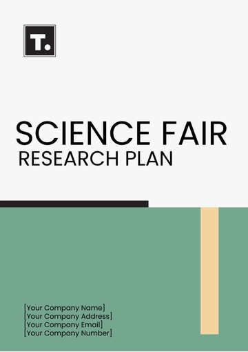 Free Science Fair Research Plan Template to Edit Online