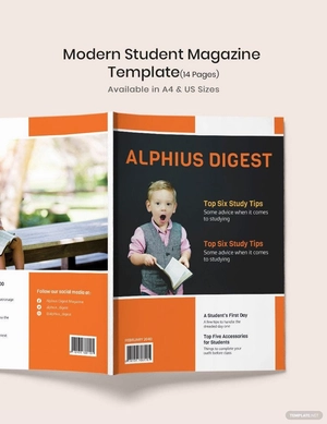 Modern Student Magazine Template