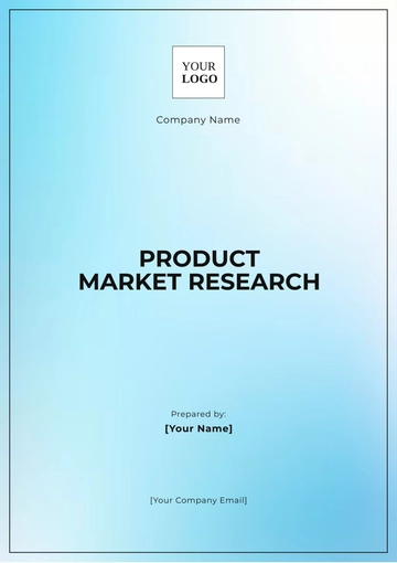 Free Product Market Research Template to Edit Online