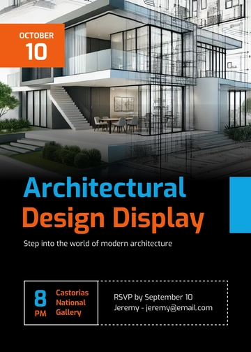 Free Architecture Exhibition Invitation Template to Edit Online