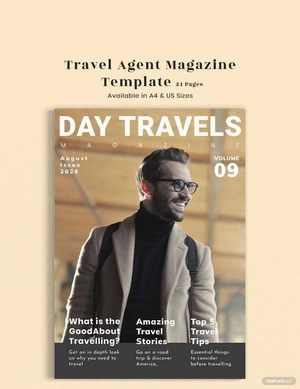 Travel Agent Magazine Template