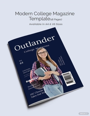 Modern College Magazine Template