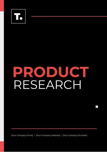 Free Product Research Template to Edit Online
