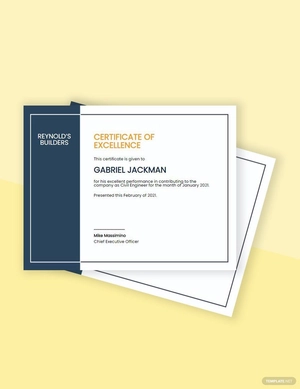 Editable Construction Certificate Template