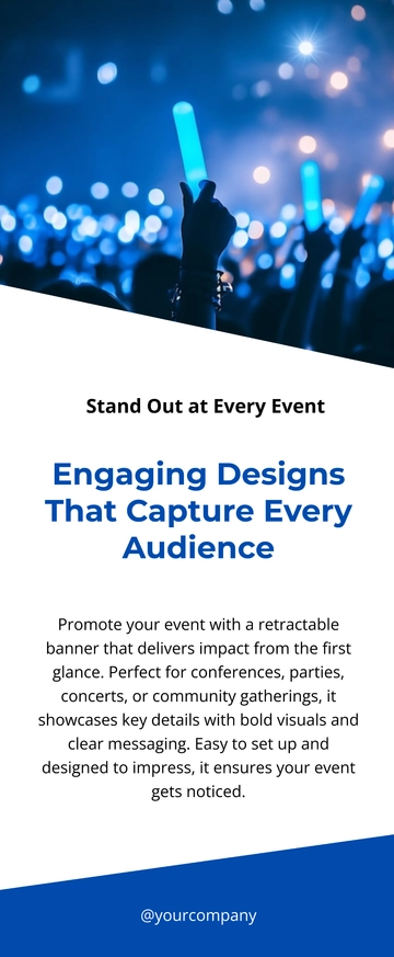 Free Event Retractable Banner Template to Edit Online