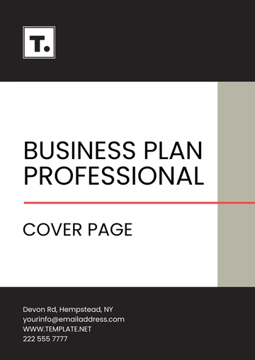 Free Business Plan Professional Cover Page Template to Edit Online