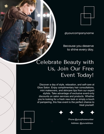 Free Salon Event Flyer Template to Edit Online