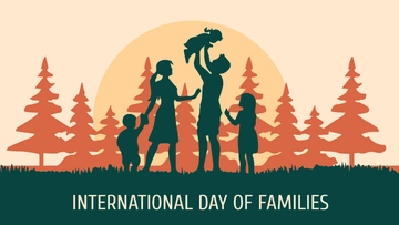 Free International Day of Families Background Template to Edit Online