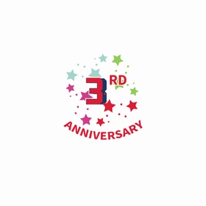 Free 3rd Anniversary Celebration Icon to Edit Online