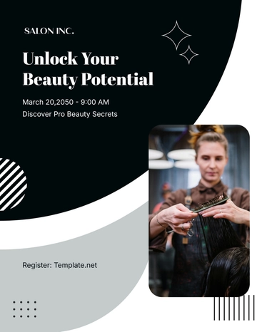 Free Salon Workshop Flyer Template to Edit Online