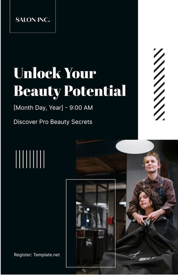 Free Salon Workshop Poster Template to Edit Online