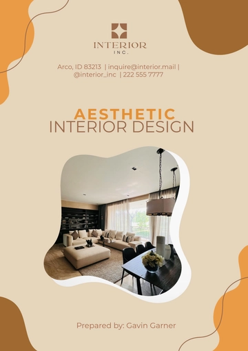 Free Interior Design Retail Proposal Template to Edit Online