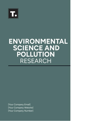 Free Environmental Science and Pollution Research Template to Edit Online