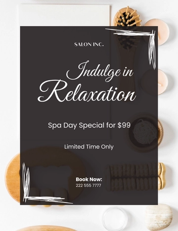 Free Salon Spa Day Flyer Template to Edit Online