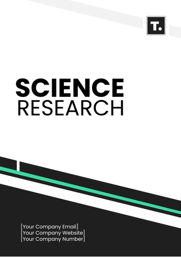 Free Science Research Template to Edit Online