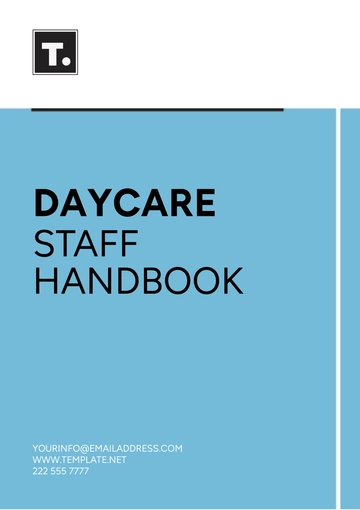 Free Daycare Staff Handbook Template to Edit Online