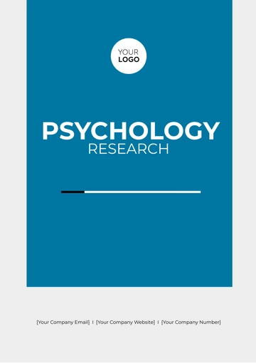 Free Psychology Research Template to Edit Online