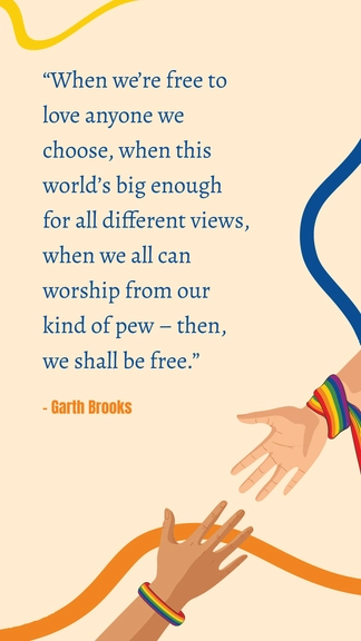 Free Pride Month Love Quotes Template to Edit Online