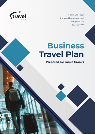 Free Business Travel Plan Design Template to Edit Online