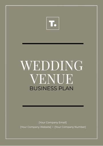 Free Wedding Venue Business Plan Template to Edit Online