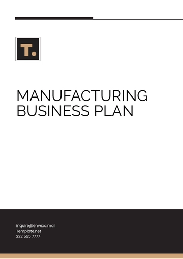 Free Manufacturing Business Plan Template to Edit Online
