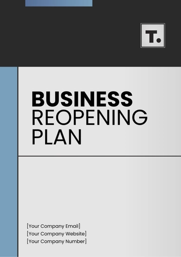 Free Business Reopening Plan Template to Edit Online