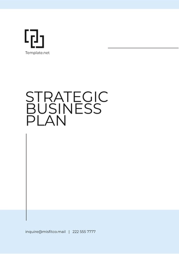 Free Strategic Business Plan Template to Edit Online