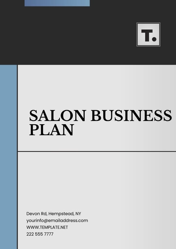 Free Salon Business Plan Template to Edit Online