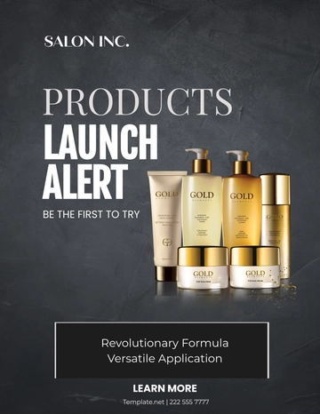 Salon Product Launch Flyer Template - Edit Online & Download