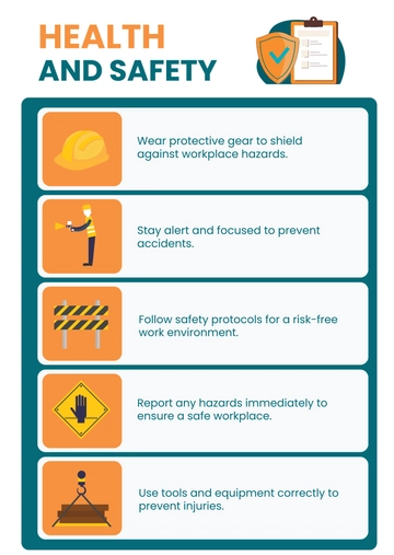 Free Health And Safety Infographic Template to Edit Online
