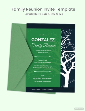 Family Reunion Invite Template